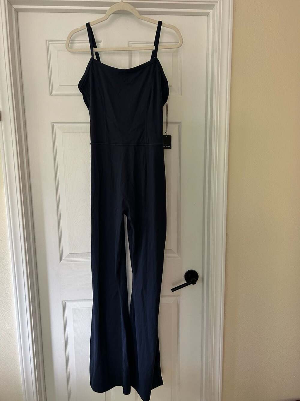 SET Active Navy Blue Square-Neck Jumpsuit - Picture 2 of 7